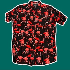 Men’s Black Flamingo Shirt